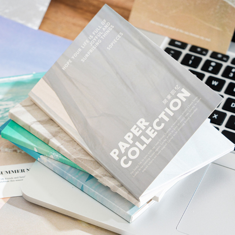 Journal Go 50 แผ่นธรรมชาติวารสารหนังสือวัสดุนิตยสารกระดาษความงาม Retro Scrapbooking Journaling Decor กระดาษ