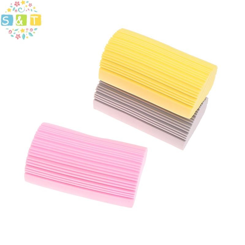 [S&T] Magical ฟองน้ําทําความสะอาดฝุ่น Pva ฟองน้ํา Damp Clean Duster สําหรับทําความสะอาดผ้าม่านแก้ว Baseboards Vents Railings กระจกหน้าต่าง {th}