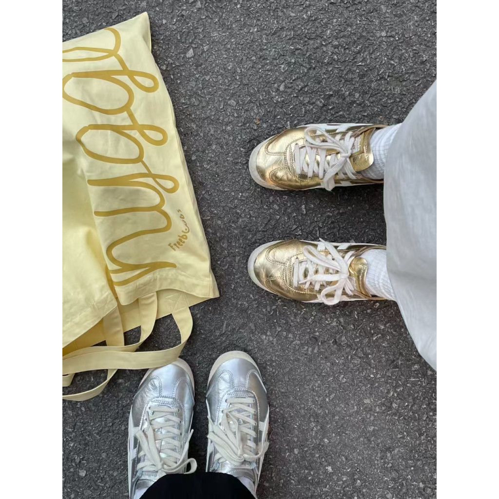 💯ของแท้จากแบรนด์💯& Onitsuka Tiger Mexico 66 &รองเท้าสั่นสะเทือนที่สะดวกสบายรองเท้าสันทนาการชายและหญิงกีฬากลางแจ้ง🌸
