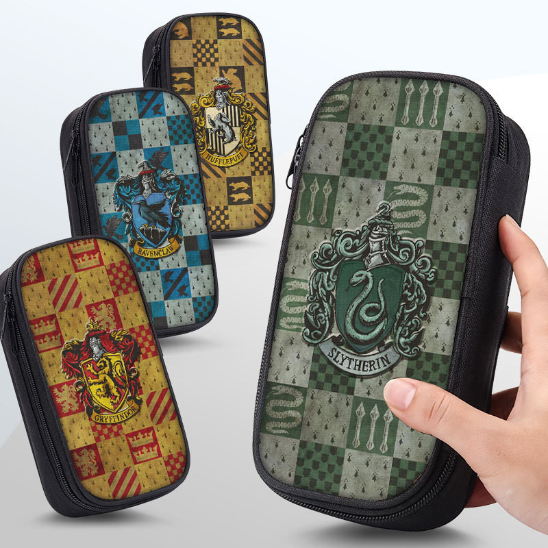 กล่องดินสอ Harry Potter Glenfendor ความจุขนาดใหญ่ชั้นประถมศึกษานักเรียนมัธยมต้นกล่องเครื่องเขียนกล่องดินสอกระเป๋าเครื่องเขียนเด็ก-Hanlin Wentige