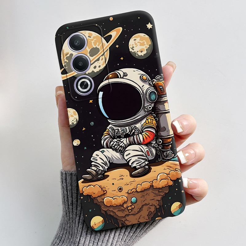 ปลอกอ่อนสําหรับ OPPO A80 / A3 Pro 5G กรณีดอกไม้น่ารัก Cool Girl ทาสีซิลิโคนฝาครอบสีดําสําหรับ OPPO A3Pro 5G 80 แฟชั่นกันชน ราคา ถูกที่สุด ดีลบีเคเค แกลเลอรีภาพที่ 2