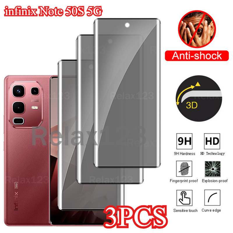 Infinix Note 50S 5G 3PCS สําหรับ infinix Note50S 5G Note50 S 5G 2025 กระจกนิรภัยหน้าจอป้องกันด้านหน้