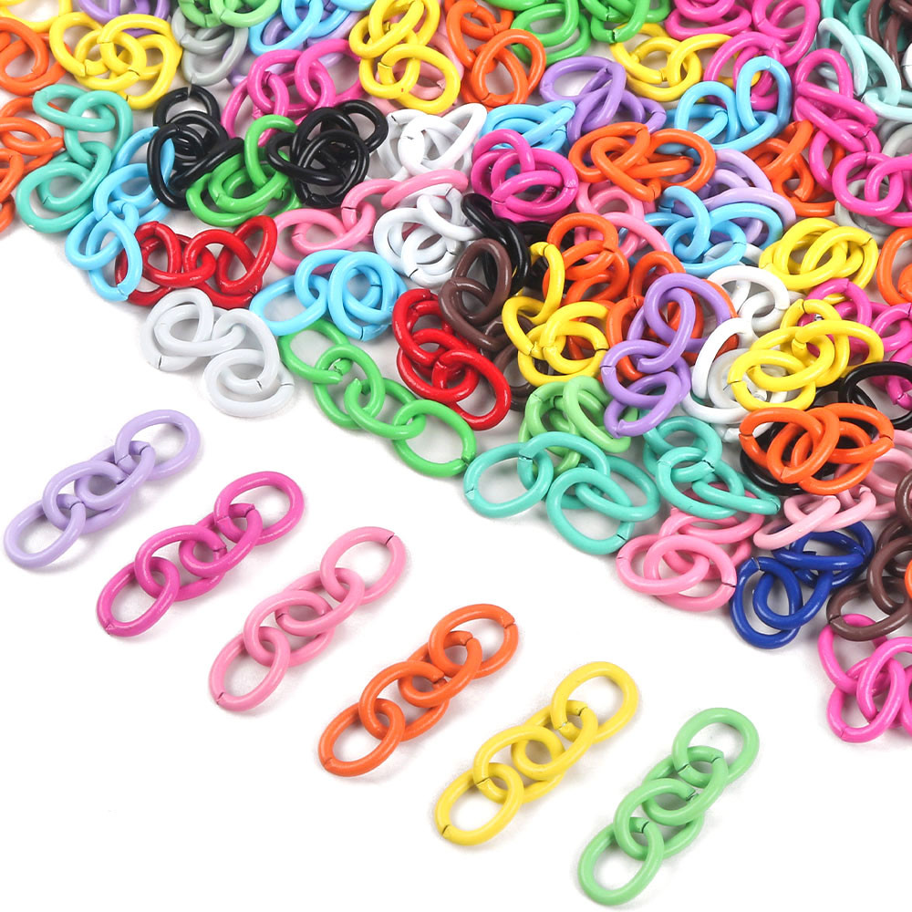 10 ชิ้น/ล็อต 26 มม.โลหะ Link Chain Connector สําหรับพวงกุญแจจี้ KeyChains แขวนอุปกรณ์เสริม Diy เครื่องประดับทําผลการค้นหา