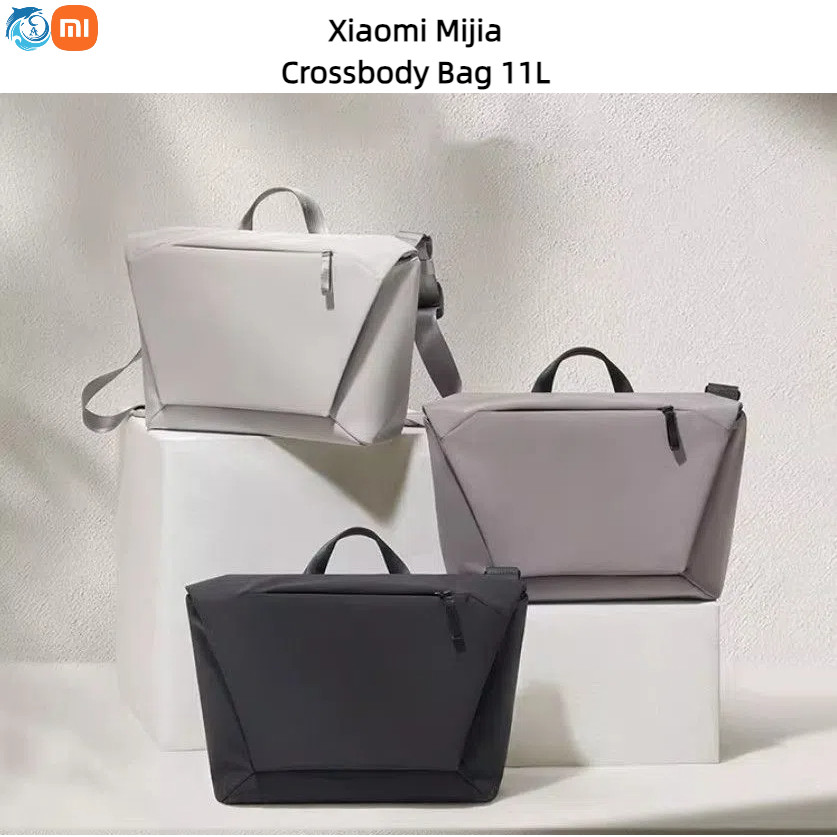 Xiaomi Mijia กระเป๋า Messenger กีฬาเดินทางกระเป๋าเป้สะพายหลังคอมพิวเตอร์กลางแจ้งแฟชั่น 14 นิ้วกระเป๋าคอมพิวเตอร์กันน้ํา All-match กระเป๋า Messenger ของขวัญ