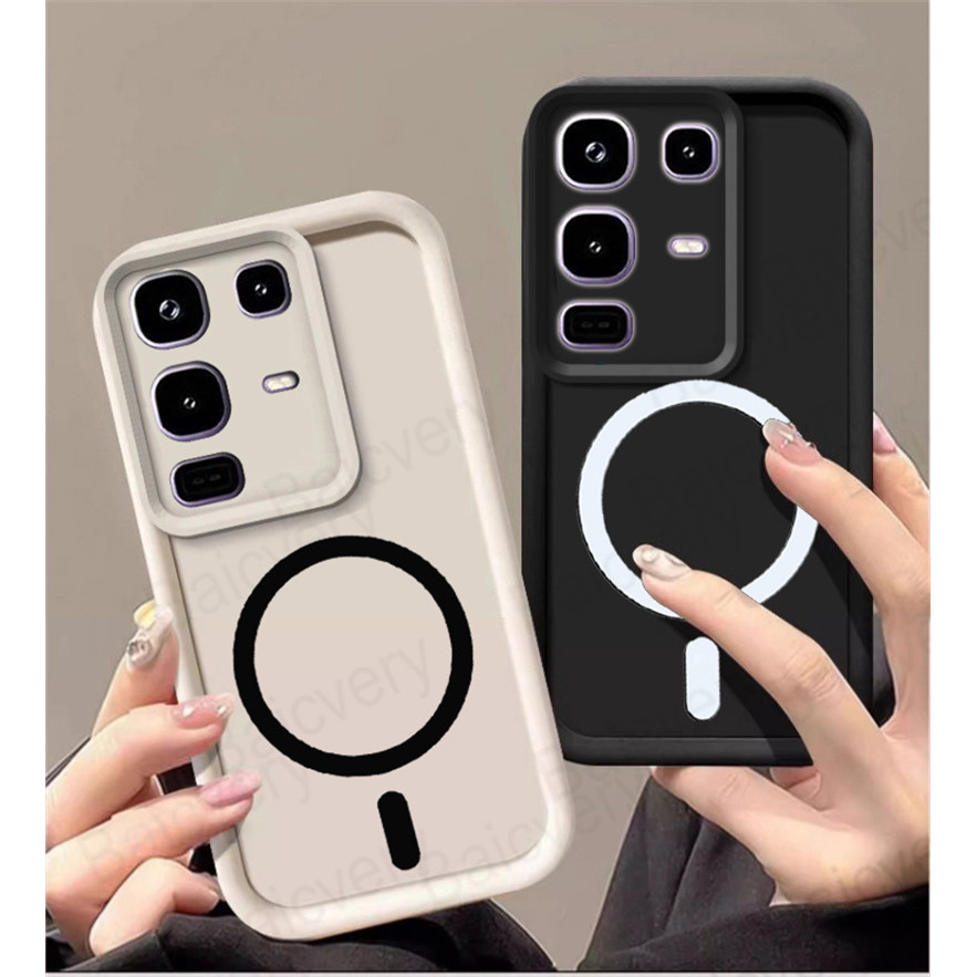 Infinix NOTE 50 Pro Plus 5G / NOTE 50X / NOTE 50 Pro 4G / NOTE 50 4G Casing Phone Case Cover with Magnetic Wireless Charger Sticker