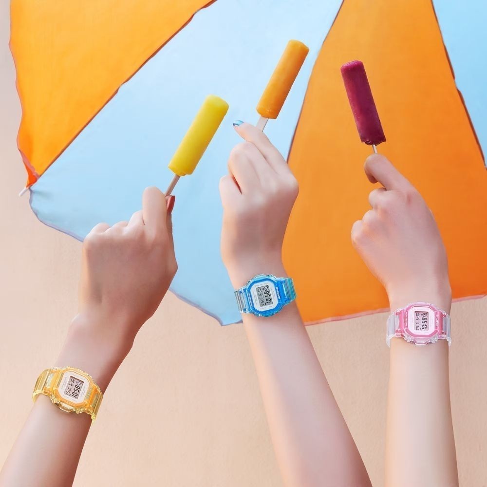 CASIO นาฬิกาข้อมือผู้หญิง BABY-G รุ่น BGD-565SJ-7DR สายเรซิ่น สีใส