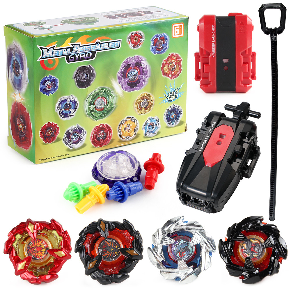 BX168-A32 4PCS BX-23/34 BX00-23/34 ขวาซ้าย BX Series Spinning Tops ชุด Launcher ของเล่น