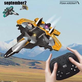 SEPEMBER รีโมทคอนโทรลโฟม Fighter, EPP โฟม RC Drones เครื่องร่อนบินเฮลิคอปเตอร์ของเล่น,เครื่องบินของเล่น Gravity Sensing ชาร์จ 2.4G Stunt RC Hobby Jet Plane ชายเด็กทารก