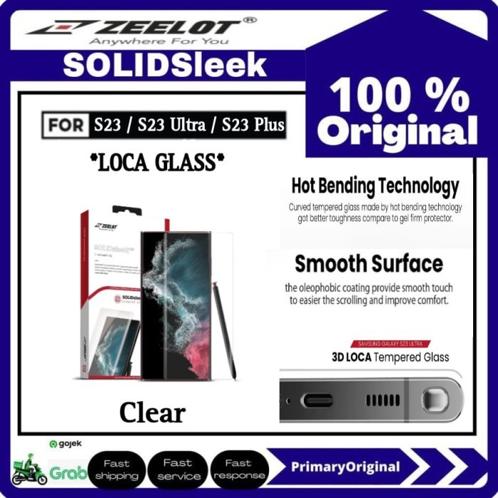 กระจกนิรภัย S23 Ultra Plus ZEELOT SOLIDSLEEP 3D LOCA Glass
