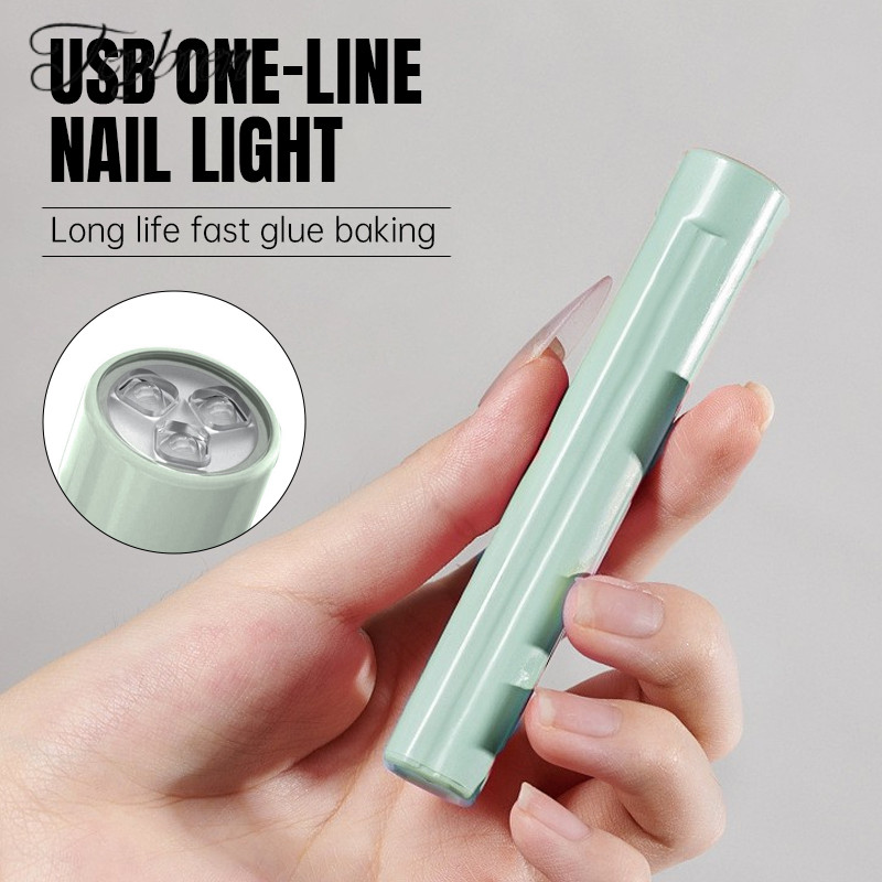 【TN】Portable Rechargeable Manicure Lamp Mini Nail Tip UV Lamp Handheld UV Lamp-TN