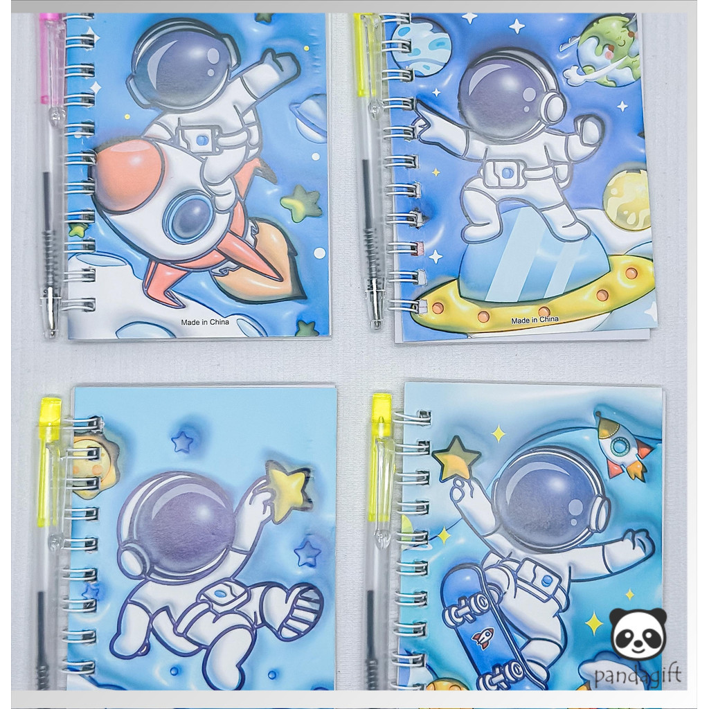 A7 mini motif ring notebook / notebook plus pen / 2 in 1 mini notebook / ชุดโน๊ตบุ๊ค - TW0300