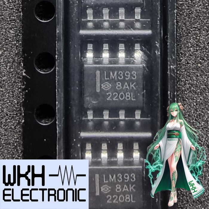 เครื่องมือชิ้นส่วน LM393DR SMD LM393 LM393D SOP-8 SOP8 DUAL COMPARATOR IC