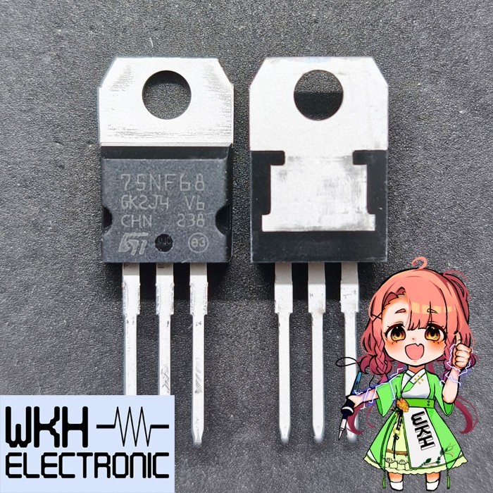 เครื่องมือชิ้นส่วน STP75NF68 75NF68 MOSFET N Ch 68V 80A P75NF68 TO220