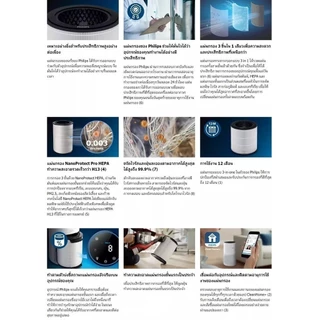 Philips NanoProtect 3 in 1 Filter 1000i FY1700/30 แผ่นกรองสำหรับเครื่องฟอกอากาศฟิลิปส์รุ่น AC1715
