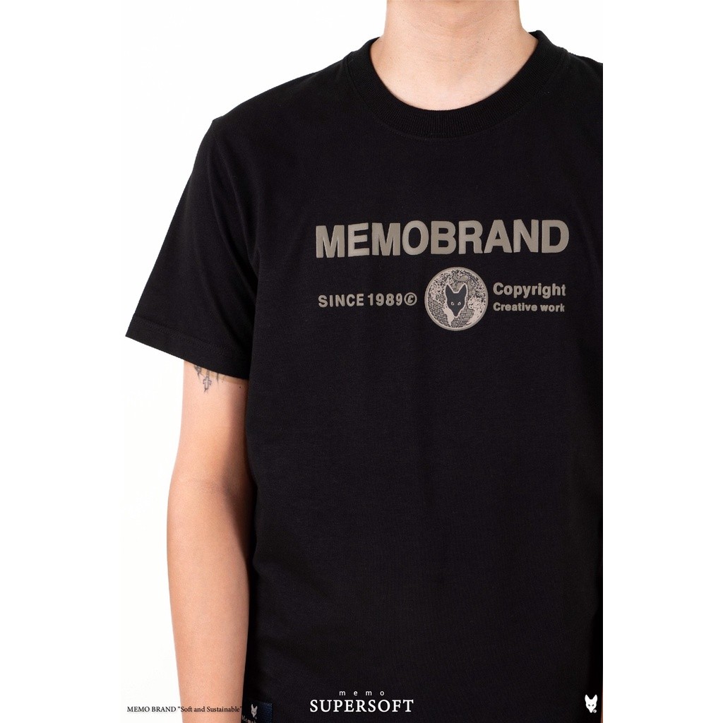 MEMO SUPERSOFT GUYS เสื้อยืดคอกลมผ้าฝ้ายพิมพ์ลาย S-5XL