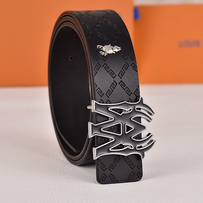 2024 สไตล์ใหม่คลาสสิก amiri เข็มขัดแฟชั่น Multicolor นูน Cowhide กางเกงสูทลําลองผู้ชาย เข็มขัดแฟชั่น