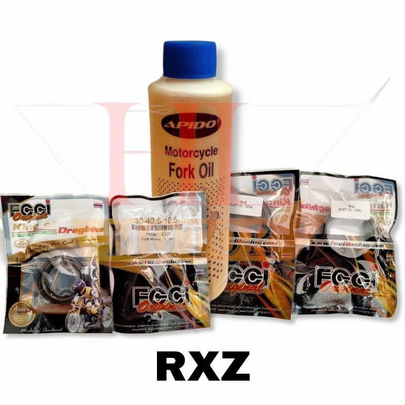 Rxz - FORK OIL 170ml / FORK OIL SEAL / Dust OIL SEAL / Set