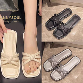 รองเท้าแตะแฟชั่นหญิง พื้นบาง ดูดีมีสไตล์