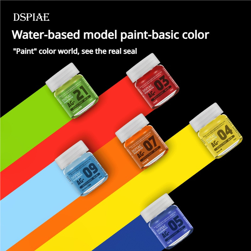 DSPIAE AG01-AG28 สีน้ําสีกันดั้มรุ่นจิตรกรรมเครื่องมือสีพื้นฐานสําหรับประกอบรุ่นงานอดิเรก DIY