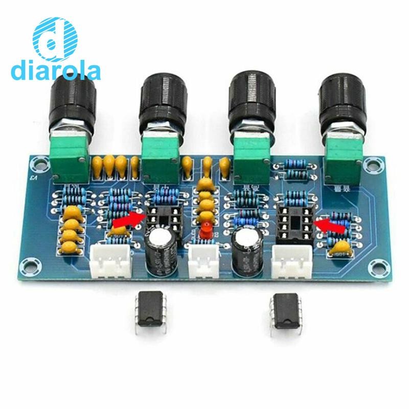 Xh-a901 NE5532 Tone Board Preamp Pre-Amp พร้อม Treble Bass Pre-Amplifier Board diarolath