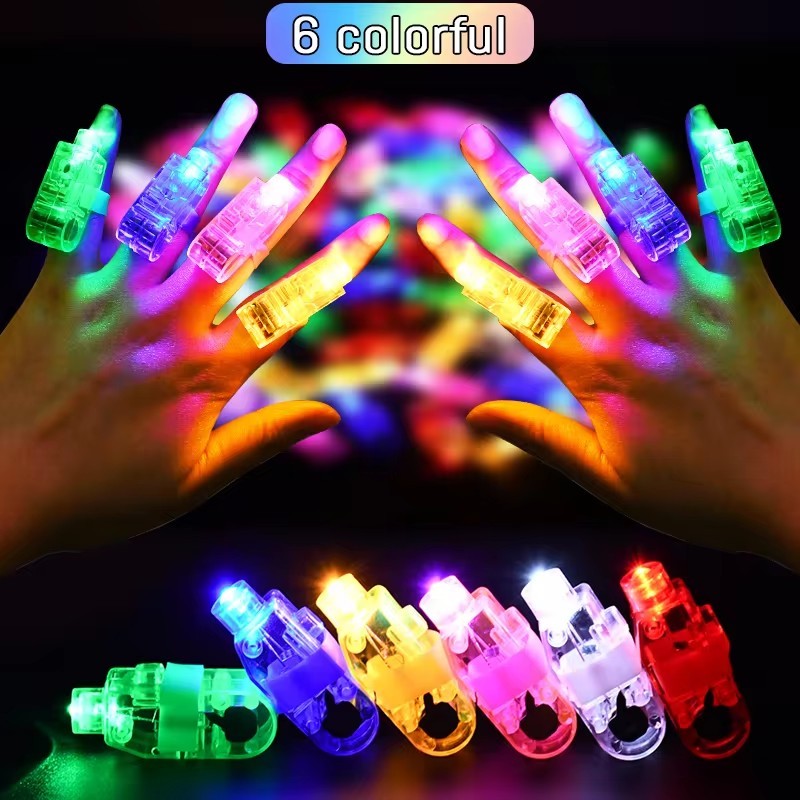 Luminous Elastic Fingers แหวนบาร์คอนเสิร์ตบรรยากาศ Props/LED กระพริบนิ้วมือ/Rave โคมไฟเลเซอร์ Xmas Party ตกแต่งอุปกรณ์