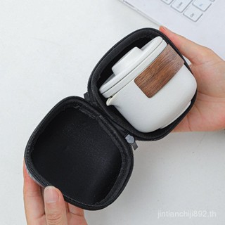 +++ชุดน้ำชาสำหรับเดินทางถ้วยแขกด่วนเซรามิกพกพากลางแจ้งหนึ่งห…