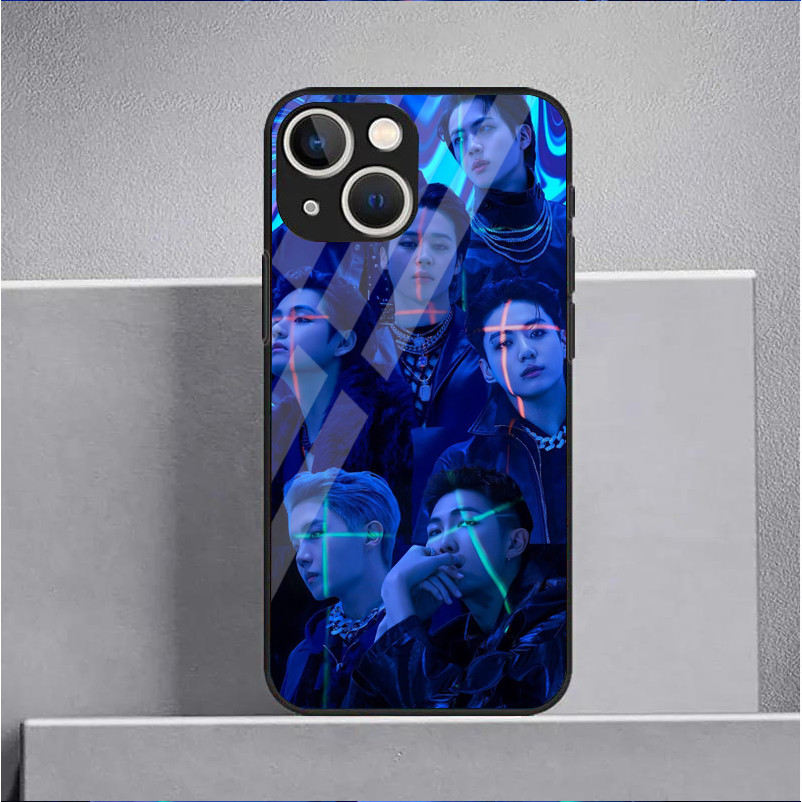 Bangtan Boys bts 03 กระจกนิรภัยเคสโทรศัพท์สําหรับ IPhone 16 15 14 13 12 11 Pro XS Max Plus Mini X XR 8 7 6s SE2/3 ฝาครอบ