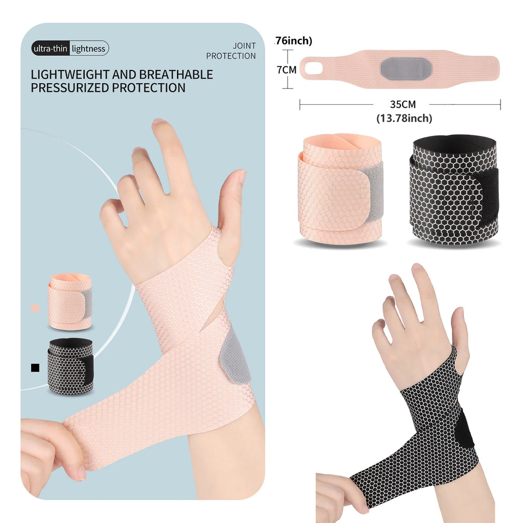 สายรัดข้อมือโยคะ ที่รัดข้อมือบางเฉียบ/สายรัดพยุงข้อมือ/กีฬาฟิตเนสบาง Carpal Tunnel Support