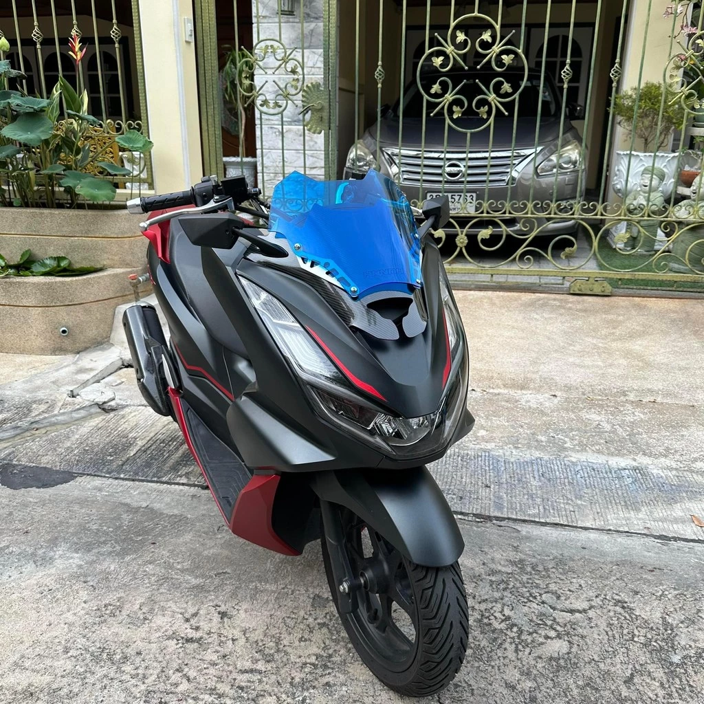 ชิวแต่งสองขั้นลายเคฟล่า Honda PCX160 ปี 2021 thumbnail 7