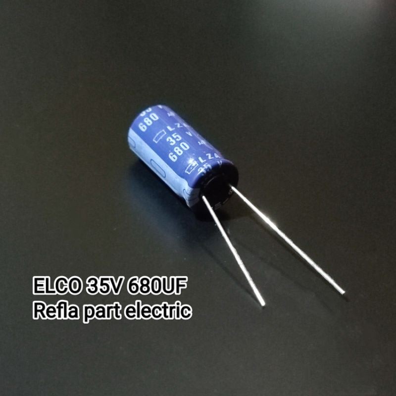 ELCO CAPACITOR 35V 680UF สุ่ม