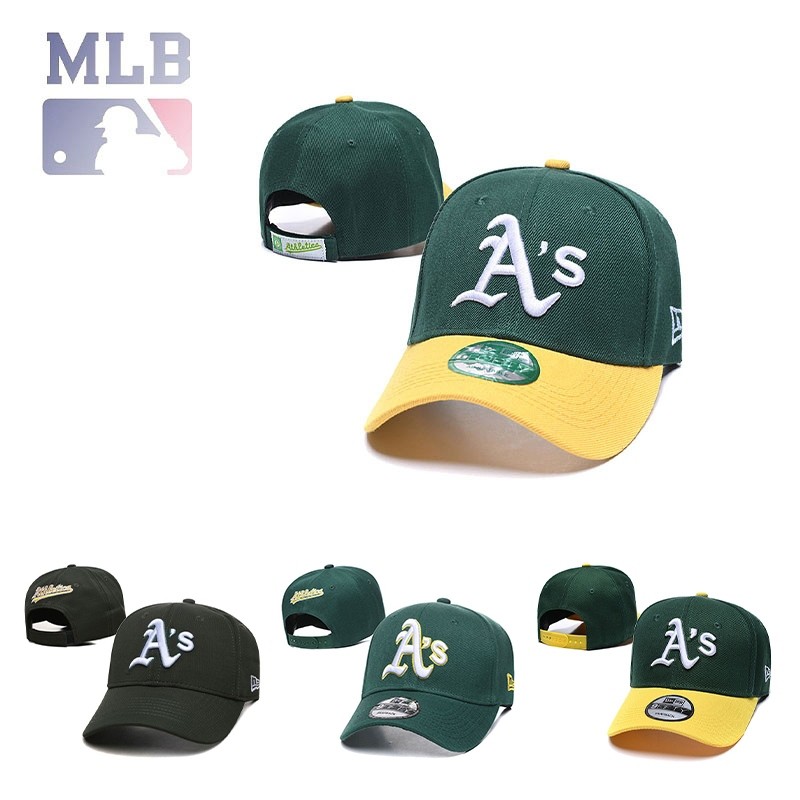 MLB Oakland Athletics หมวกเบสบอลหมวกสําหรับผู้ชายอุปกรณ์เสริมหมวกวินเทจหมวกปรับได้