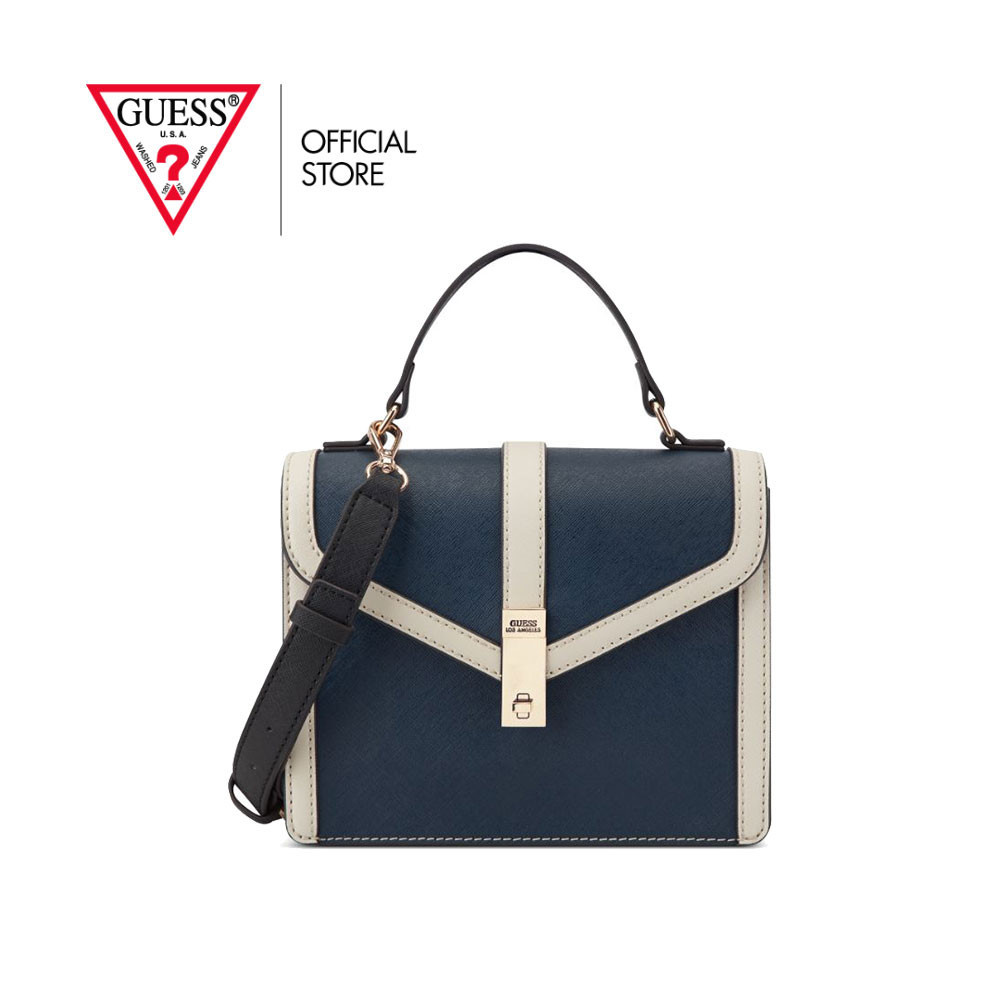 GUESS กระเป๋า รุ่น SG940021 DELVIN CROSSBODY FLAP BLUE สีฟ้า