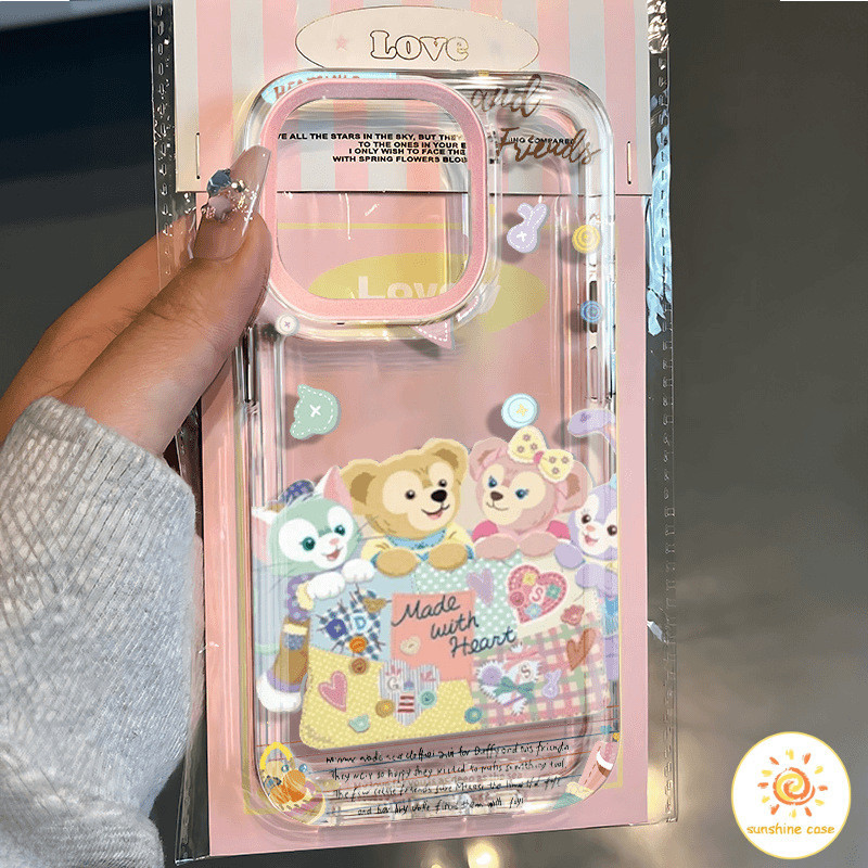 GOOD เคส เคสโทรศัพท์แบบใสลายหมี Daffy น่ารัก 14 15 12 Pro Max 7Plus 13 11 16 Pro Max เคส Iphone 7 14 15 8 XR X XS Max