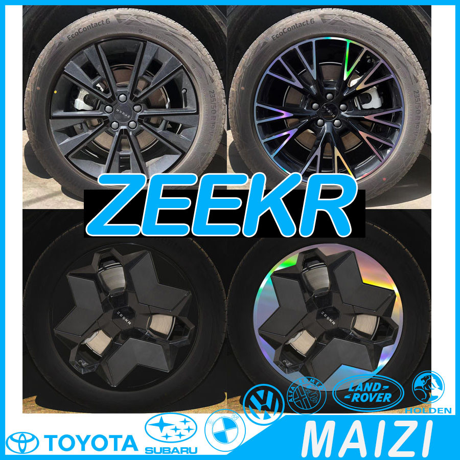พร้อม  ดุมล้อ X สติ๊กเกอร์ติดรถ ZEEKR 009 การปรับเปลี่ยนล้อ สติ๊กเกอร์สะท้อนแสง Q0SE
