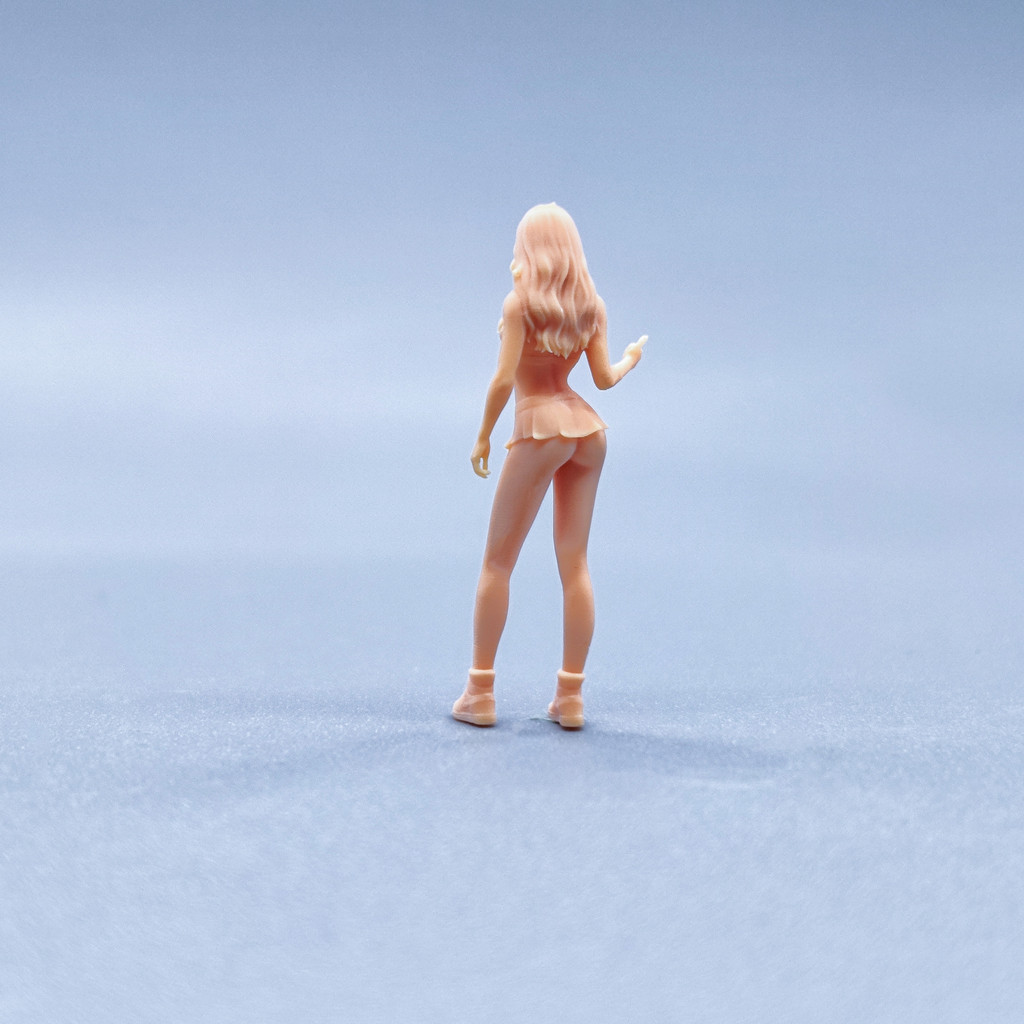 [Uh Hum Model] ความแม่นยําสูง 1: 64 ตุ๊กตา 1: 43 โมเดลสีขาวขนาดเล็กแนวตั้ง Thumb Like Girl W017 ราคา ถูกที่สุด ดีลบีเคเค แกลเลอรีภาพที่ 3