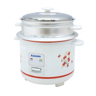 Kashiwa รุ่น RC-114 หม้อหุงข้าว หม้อหุงข้าวไฟฟ้า 1 ลิตร (L) มีทัพพี และถ้วยตวง พร้อมซึ้งนึ่ง