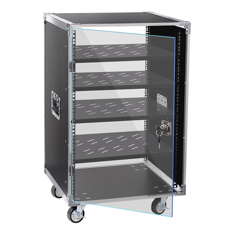 🍀ตู้เครื่องขยายเสียงระดับมืออาชีพ8U/12U/16U ลำโพง KTV สำหรับใช้ในบ้านชั้นวางที่เรียบง่ายมิกเซอร์กล่อ