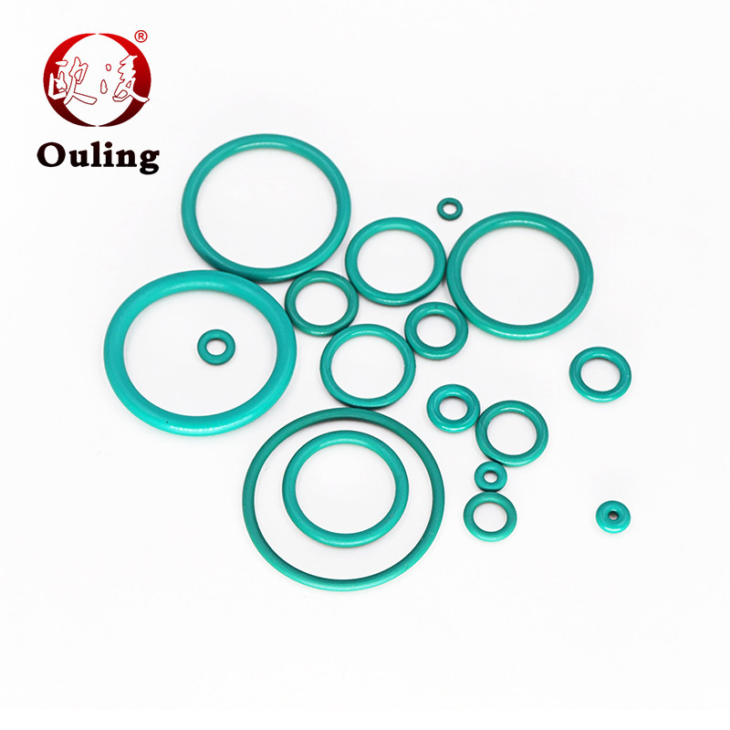 Ouling CS3mm O-Ring ID4-224 OD10-230mm สีเขียว FKM FPM Fluororubber Fluorine ยางแหวนปิดผนึกการกัดกร่อนความดันสวมใส่น้ํามันความต้านทาน