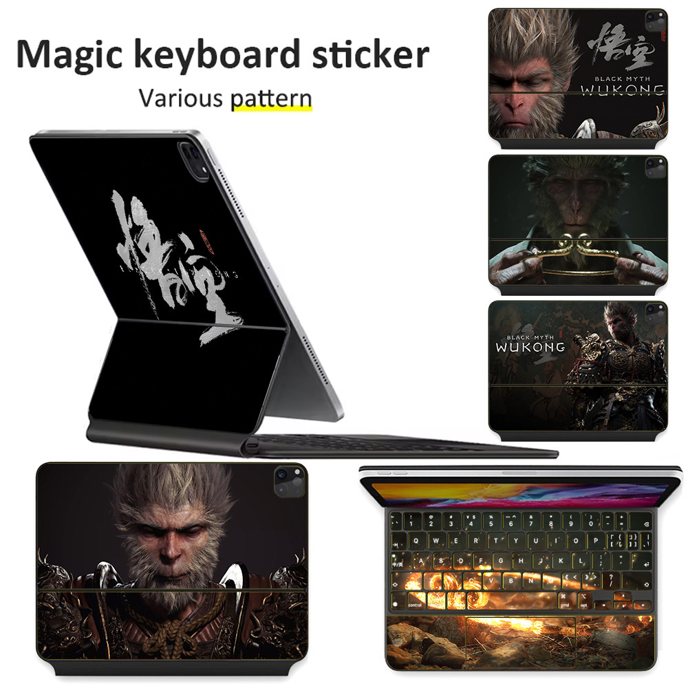 For Magic Keyboard Sticker For Apple iapd Pro 11 12.9 Inch 2020 2021 2022 2023 2024 Protective Film For Apple Matte Transparent Sticker Skin With Keyboard Cover OBIP