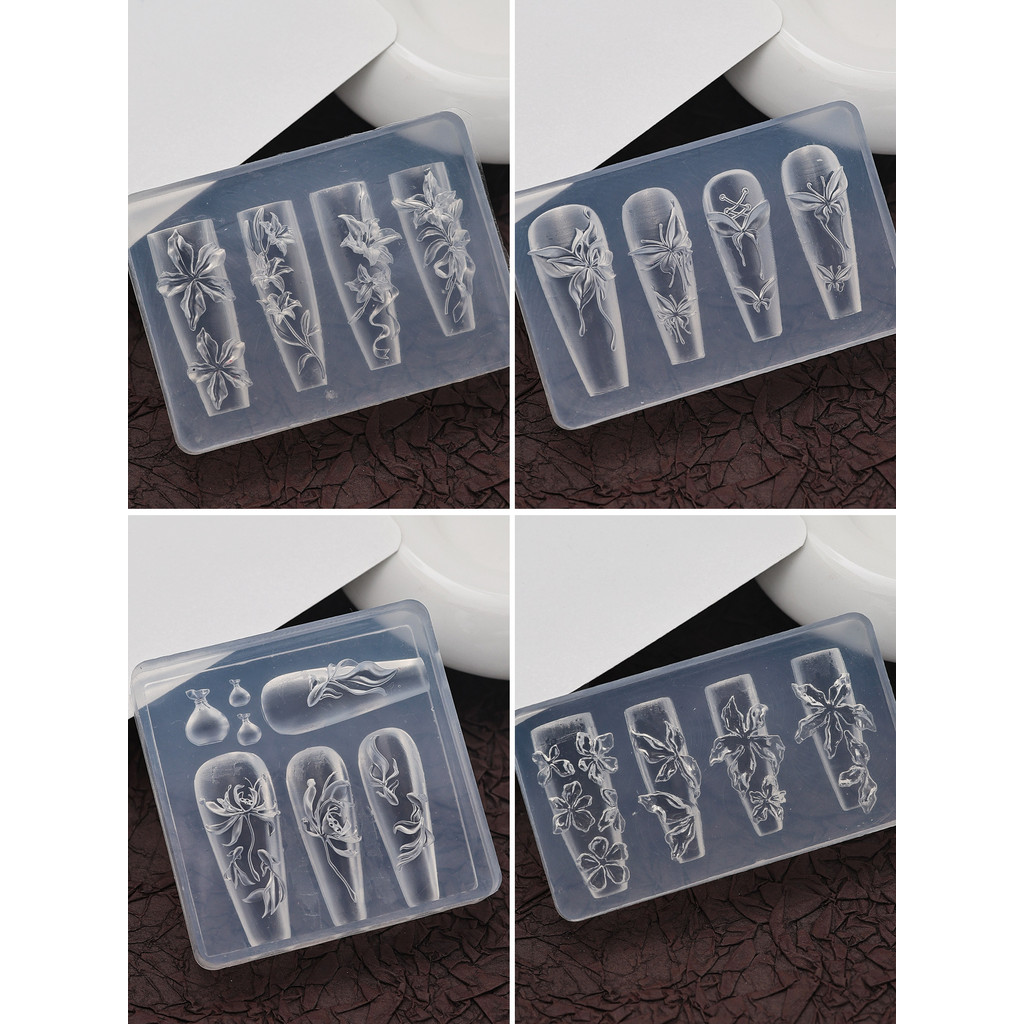 ทําเล็บมือซิลิโคนแม่พิมพ์นูนการ์ตูนโบว์ เคที แมวหมีรักลําแสงแม่พิมพ์สามมิติ ทําเอง - รูปที่ 7