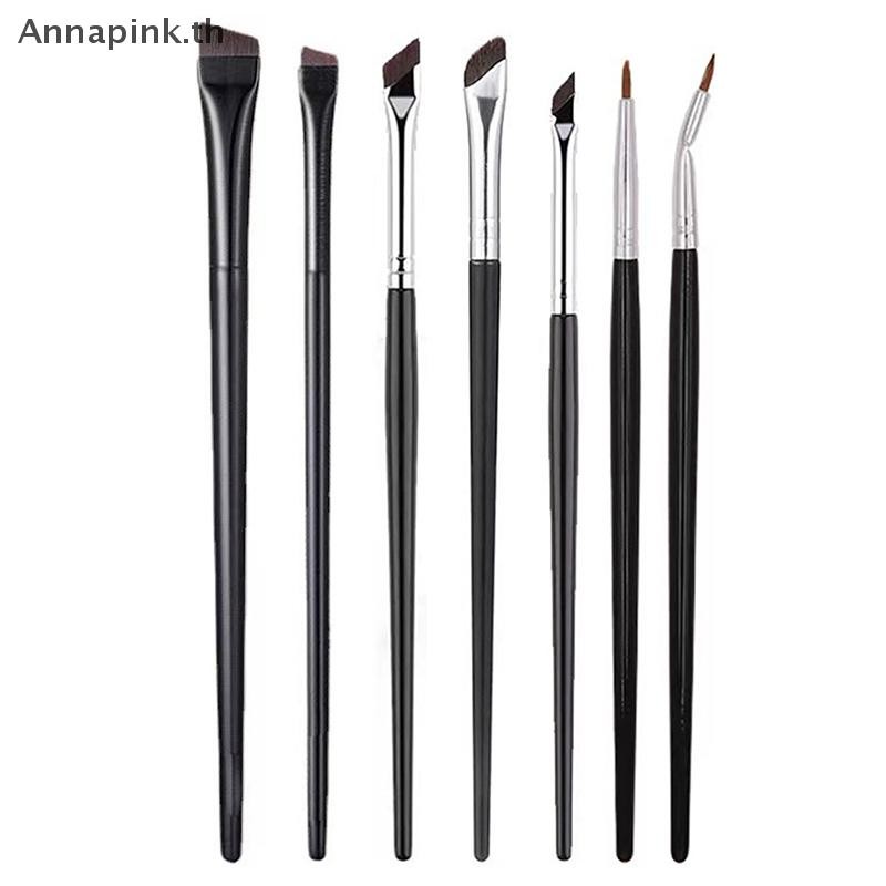 Ank Brow Contour แปรงแต่งหน้า Eyebrow Eyeliner Brush Super Thin Angled Liner Eye Brush Make Up Tools EN