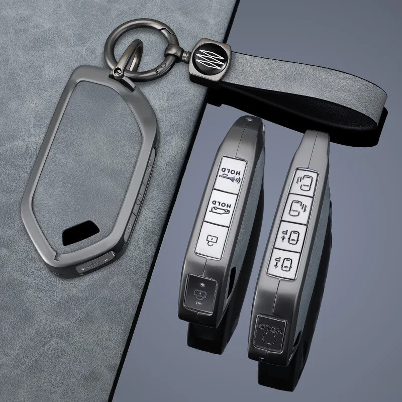 5/6/7/8/9 Buttons Zinc Alloy Style Car Key Case Cover For Kia EV9 Picanto Sorento MQ4 Carnival KA4 M