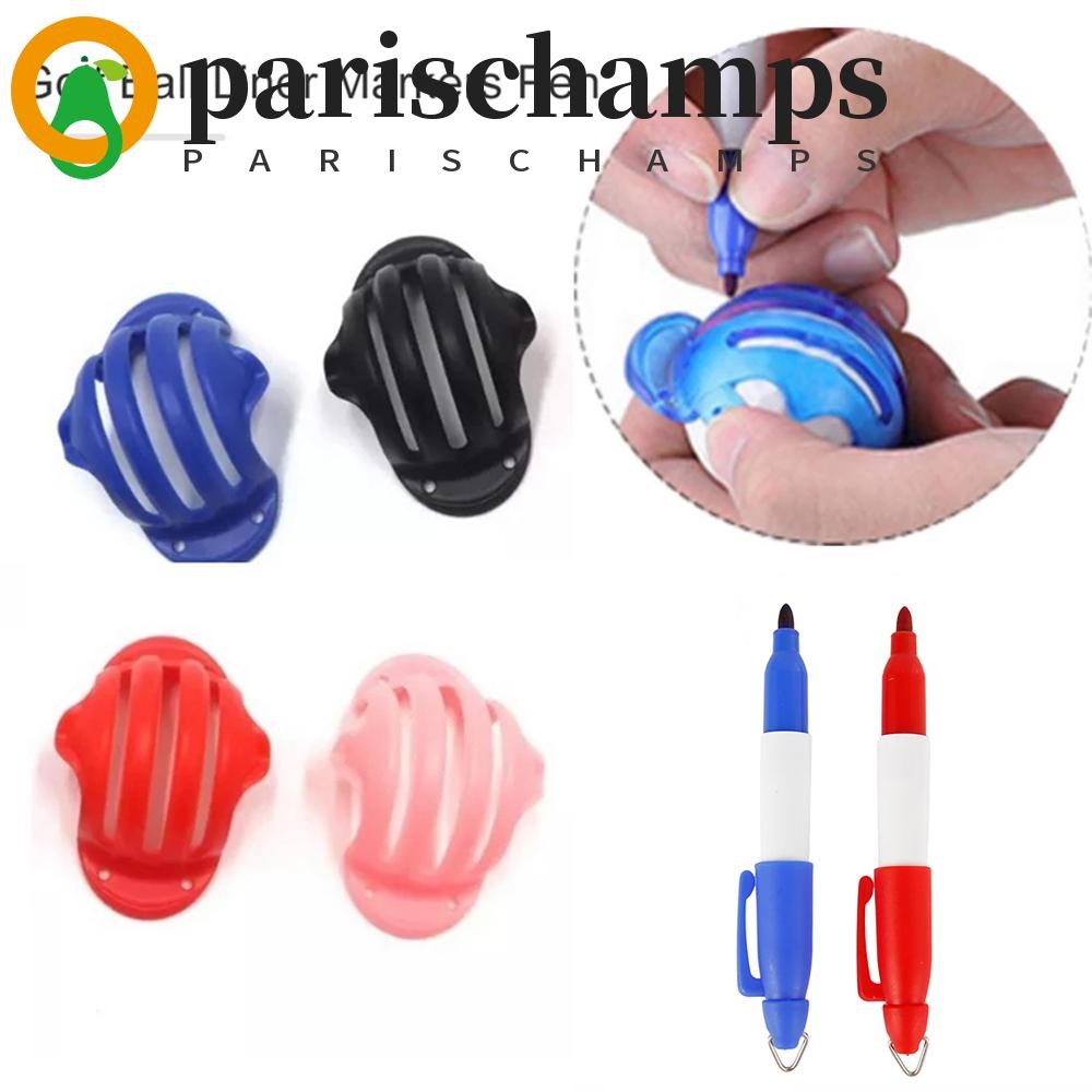 PARISCHAMPS Golf Ball Line Marker Pen อุปกรณ์ฝึกซ้อมกอล์ฟกลางแจ้ง Triple Track Golf Scriber