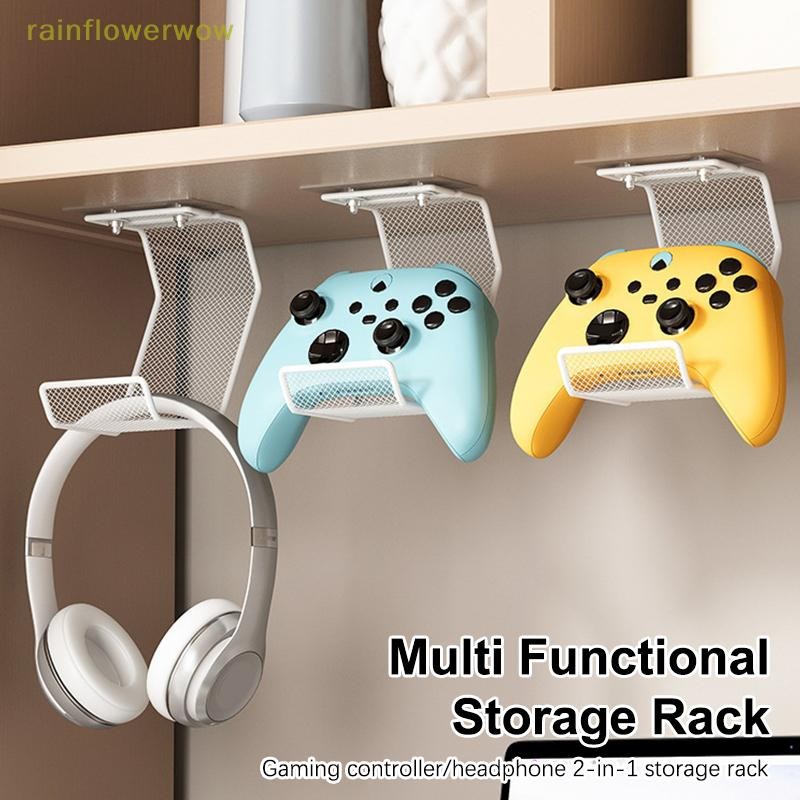 C & B Universal ติดผนังหูฟังขาตั้ง Gaming Controller สําหรับ PS5 PS4 สวิทช์ Pro Xbox One Gamepad ชุดหูฟัง Bracket แขวน (th)