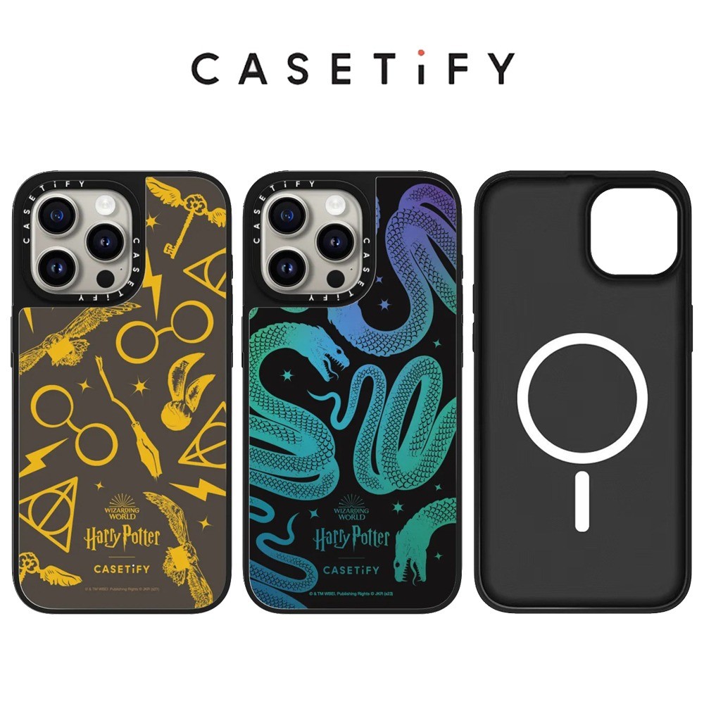 เคสโทรศัพท์กระจกงูสีเขียววิเศษแม่เหล็กสําหรับ ไอโฟน 16 มือโปร สูงสุด 15 14 13 12 ปลอกกันกระแทก
