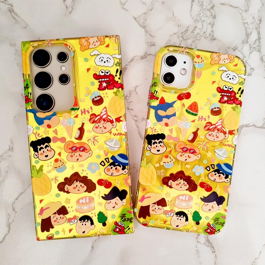 เคส SAMSUNG S25 Ultra S24 FE S23 A55 A06 A16 A05 A05S A26 A36 A56 A35 A15 A54 A34 A24 A52 A12 A13 A14 A23 A25 A32 A51 A53 A71 A72 A73 S22 S21 Plus S20 เคสสุดน่ารักจาก Crayon Shin-chan