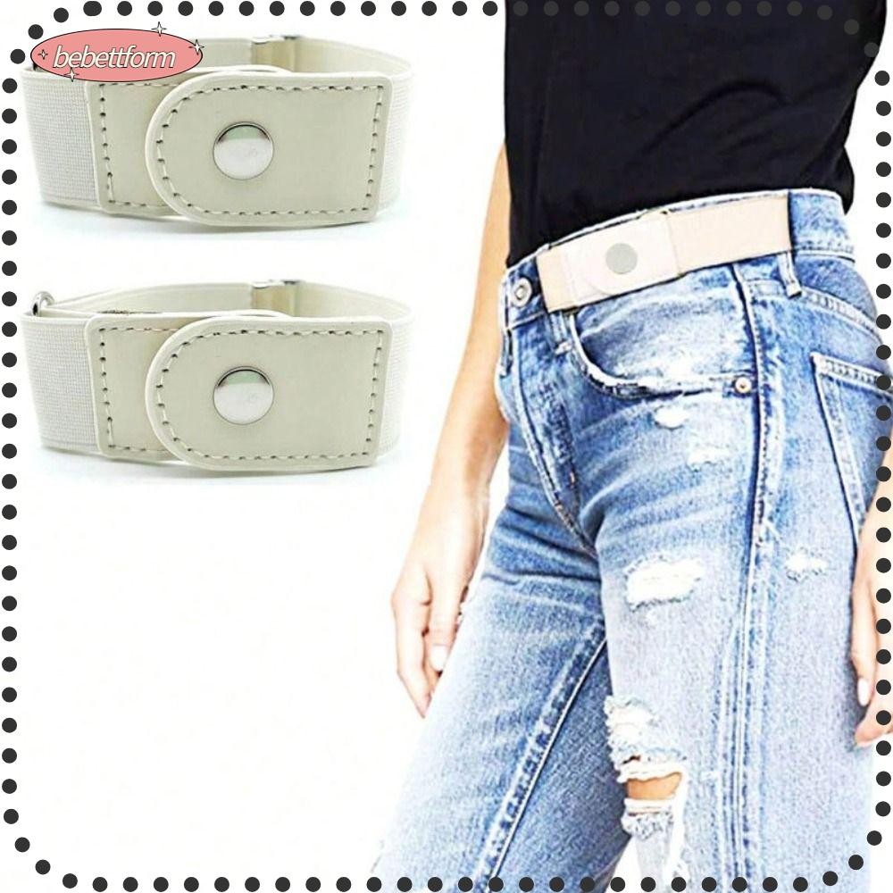 เบบี๋ จูบ 2ชิ้น/เซ็ตเข็มขัดยืด,ปรับที่มองไม่เห็นเข็มขัดยางยืด,ผ้าใบสบายๆไม่มีหัวเข็มขัดเข็มขัดเอวกางเกงยีนส์