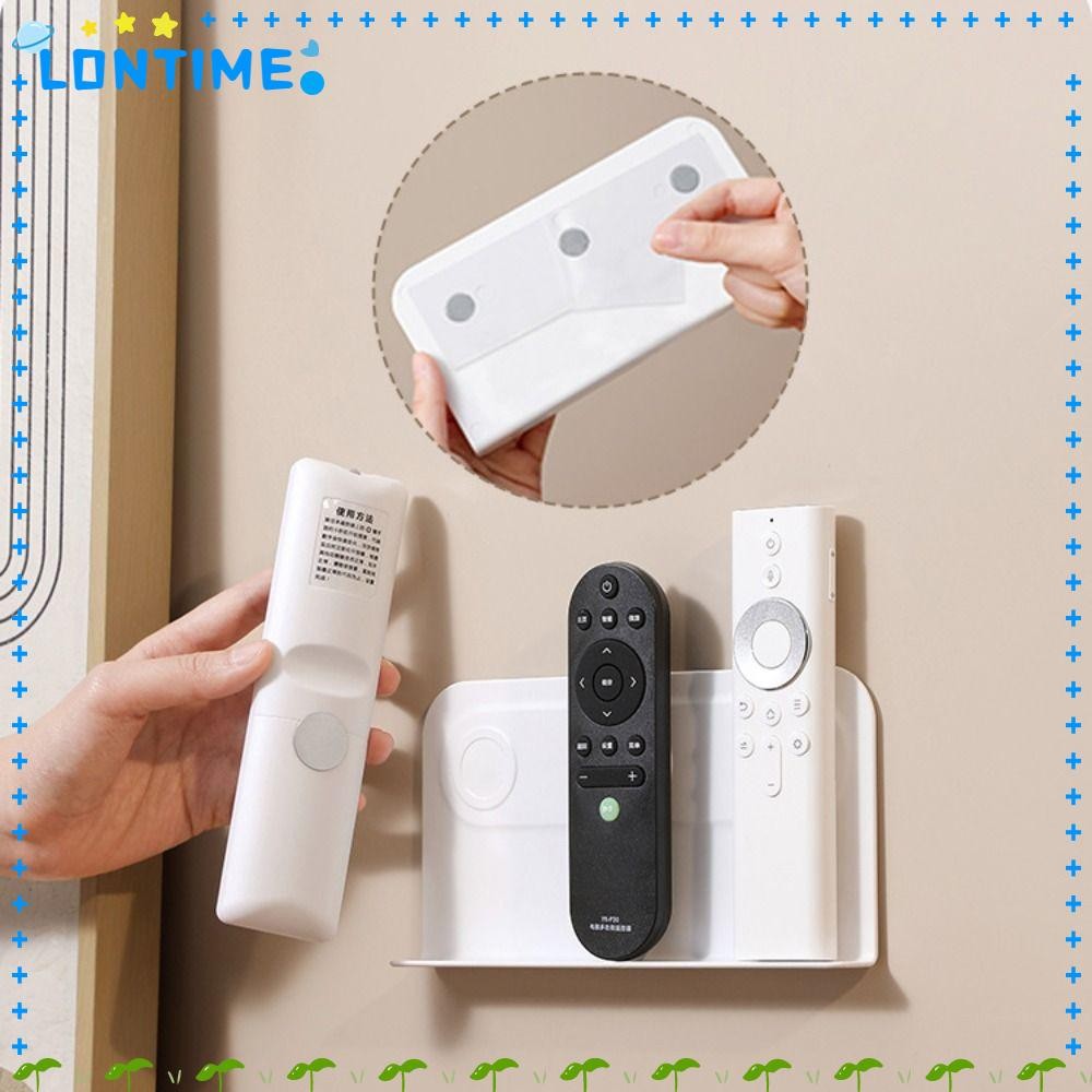 LONTIME ที่วางรีโมทคอนโทรลแม่เหล็ก, ชั้นวางติดผนังรีโมททีวีติดผนังแบบมีกาวในตัว, อุปกรณ์จัดรีโมทคอนโ