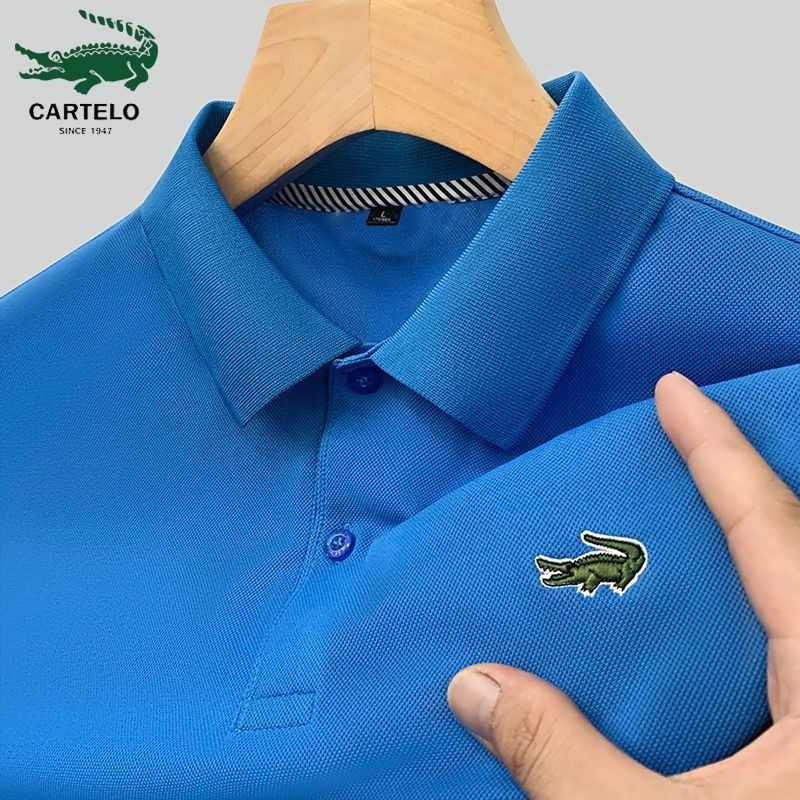 เสื้อโปโลผู้ชาย แขนสั้น ,เสื้อกอล์ฟตราจระเข้แฟชั่น เหมาะสําหรับท็อปส์ซูผู้ชายทุกวัน
