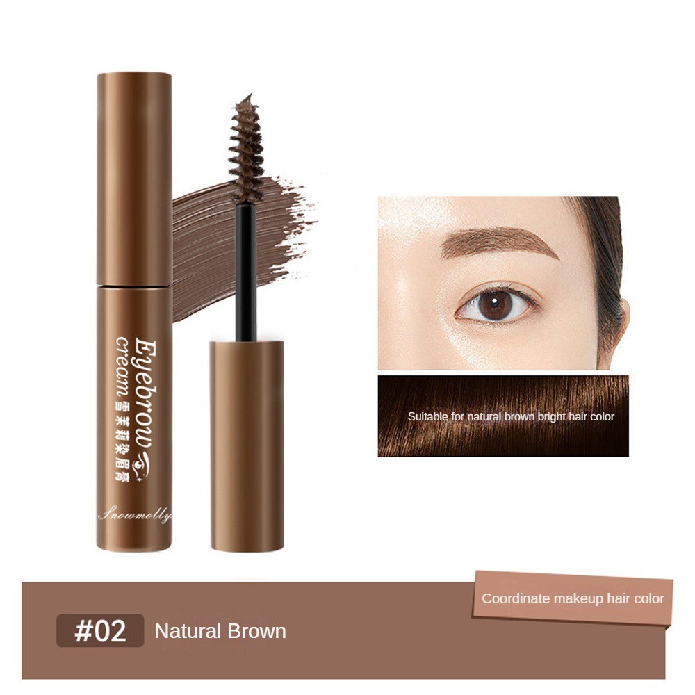 สโนว์ จัสมิน คิ้ว บาล์ม กันน้ำเหงื่อแต่งหน้าไม่เวียนหัวไม่ง่ายที่จะจางหายสีง่าย ครีมทาคิ้วสีธรรมชาติ ราคา ถูกที่สุด ดีลบีเคเค แกลเลอรีภาพที่ 8